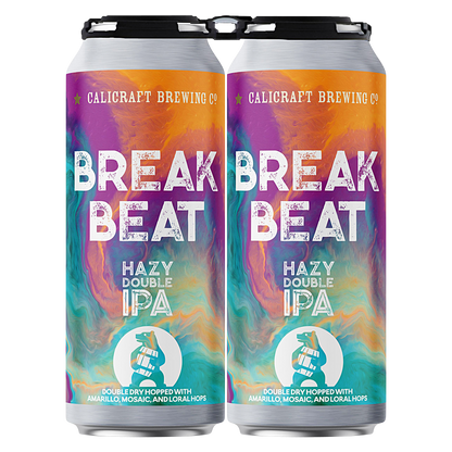 Calicraft Brewing Co. Break Beat Hazy Double IPA 4pk 16oz Cans