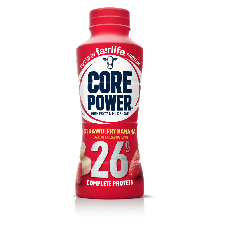 Core Power 26G Strawberry Banana Protein Milkshake 14oz Btl