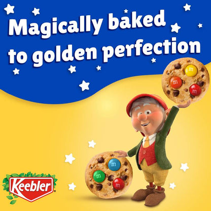 Keebler Chips Deluxe Cookies Made with M&M’s, Chocolate Chip Cookies Made with M&M’s, Family Size, 14.6 oz