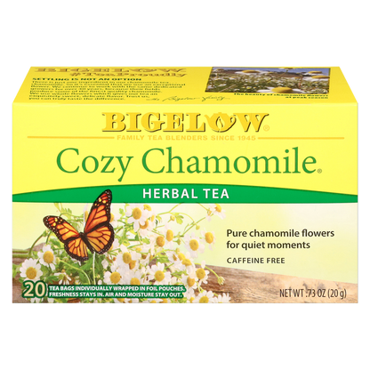 Bigelow Tea Cozy Chamomile Caffeine Free Herbal Tea Bags 18ct Box