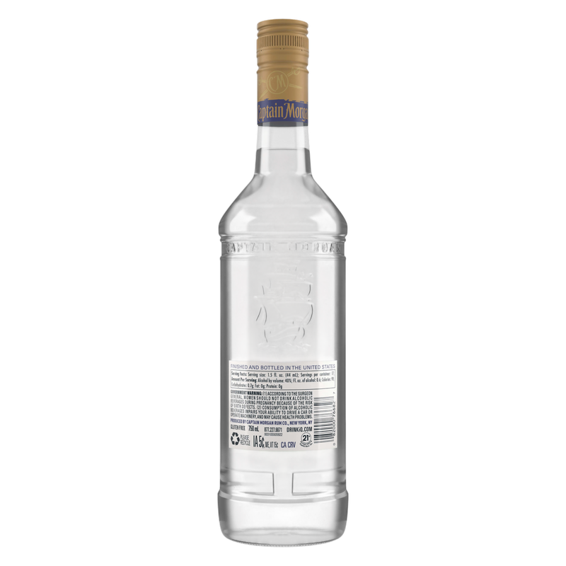 Captain Morgan White Rum 750ml (80 Proof)