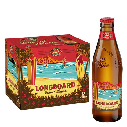 Kona Longboard Island Lager 12pk 12oz Btl 4.6% ABV