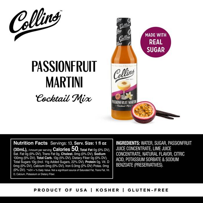 Collin's Passionfruit Martini Mix