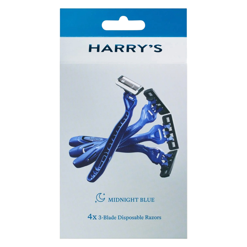 Harry's Men's Disposable 3-Blade Razors, 4ct