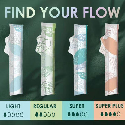 L . Organic Cotton Full Size Multipack Tampons, Regular/Super, 30ct