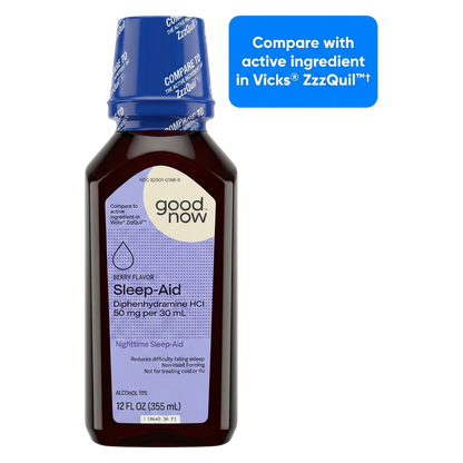Goodnow Sleep-Aid Liquid 50MG Berry Flavor - 12 fl oz