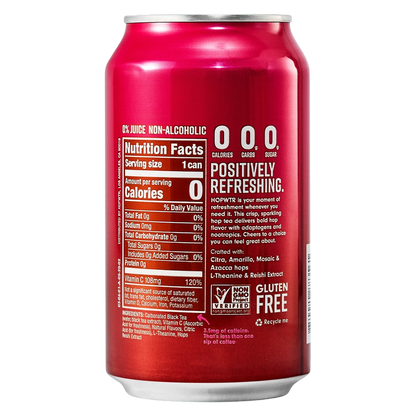 HOPWTR Raspberry Iced Tea 6pk 12oz Can