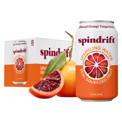 Spindrift Blood Orange Tangerine Sparkling Water 8pk 12oz Can