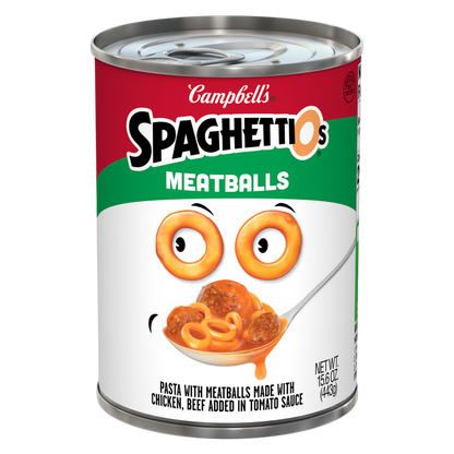SpaghettiOs® Canned Pasta with Meatballs, 15.6 oz Can