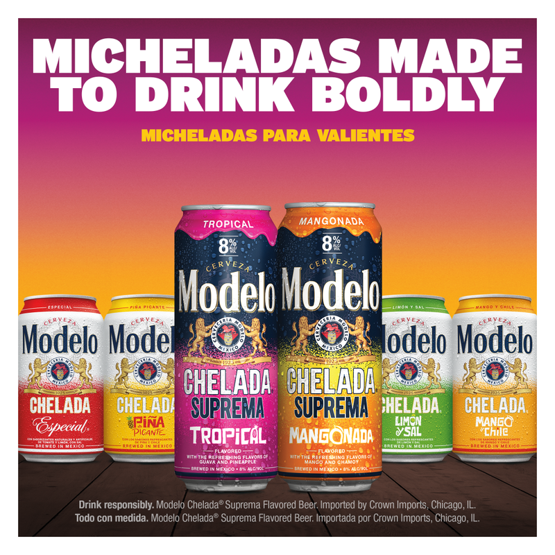 Modelo Chelada Suprema Mangonada 24oz Can 8% ABV