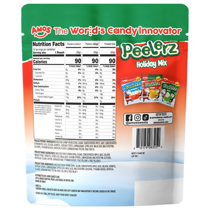 Amos Peelerz Gummy Holiday Multipack, 12ct