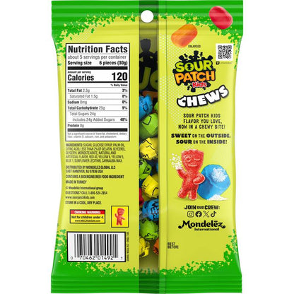 Sour Patch Kids Chews, 5.1oz