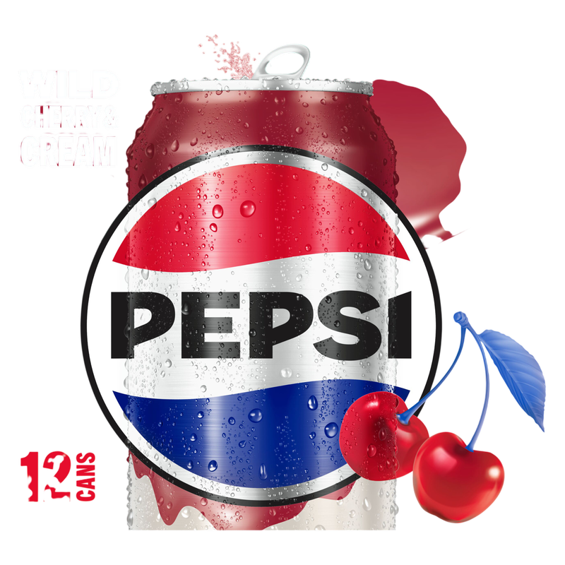 Pepsi Wild Cherries and Cream 12pk 12oz Can