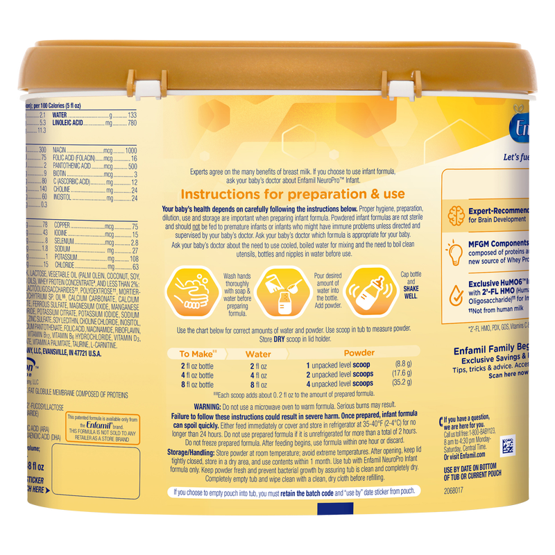 Enfamil NeuroPro Infant Formula Powder 20.7oz - Enfamil – BevMo!
