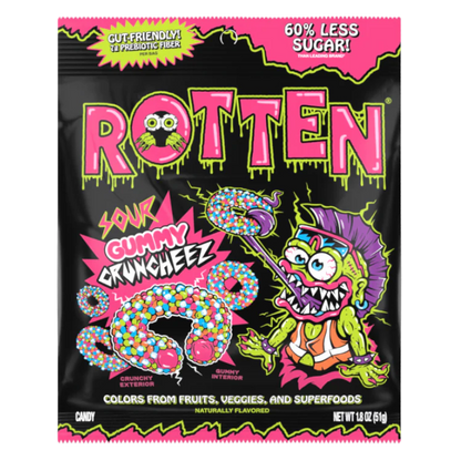 Rotten Sour Gummy Cruncheez, 1.8 oz