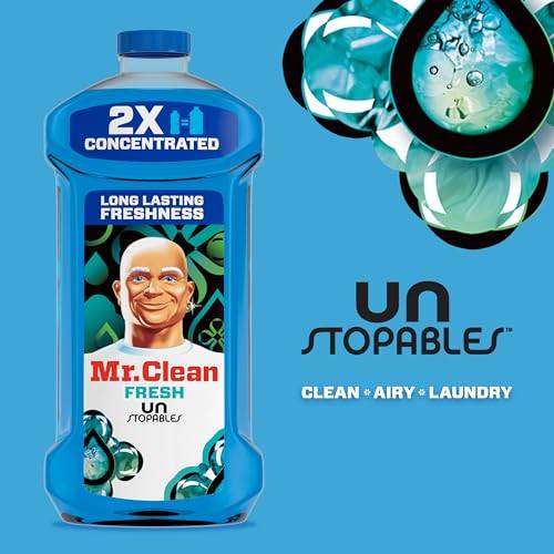 Mr. Clean All Purpose Cleaner,  Floor Cleaner for Mopping, Cleaning Liquid, Unstopables, 41oz