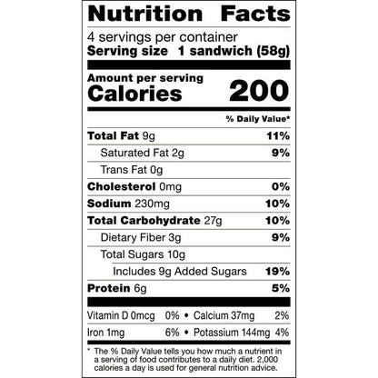 Smucker's Frozen Uncrustables PB & Honey 4ct