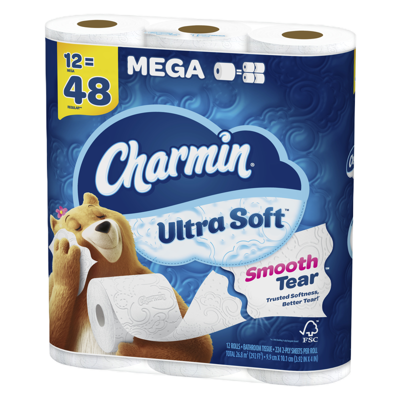 Charmin 12ct Ultra Soft Toilet Paper Mega Rolls
