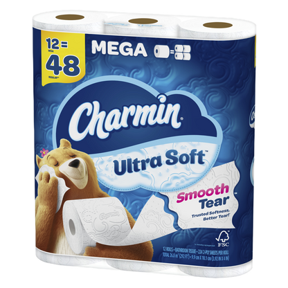Charmin 12ct Ultra Soft Toilet Paper Mega Rolls