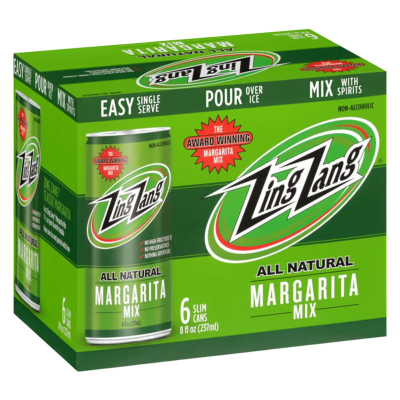 Zing Zang Margarita Mix 6pk 7.5oz Can