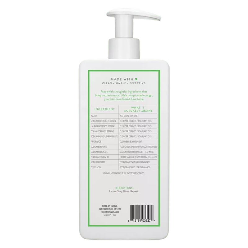 Native Shampoo, Cucumber & Mint 16.5 fl oz