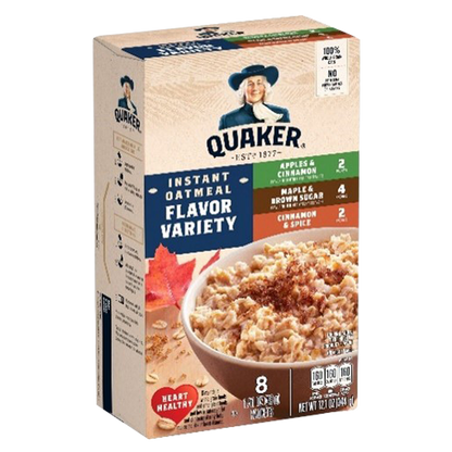 Quaker Instant Oatmeal Variety 8ct
