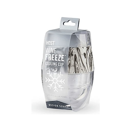 Host Wine Freeze Cup Black Swirl 8.5 oz