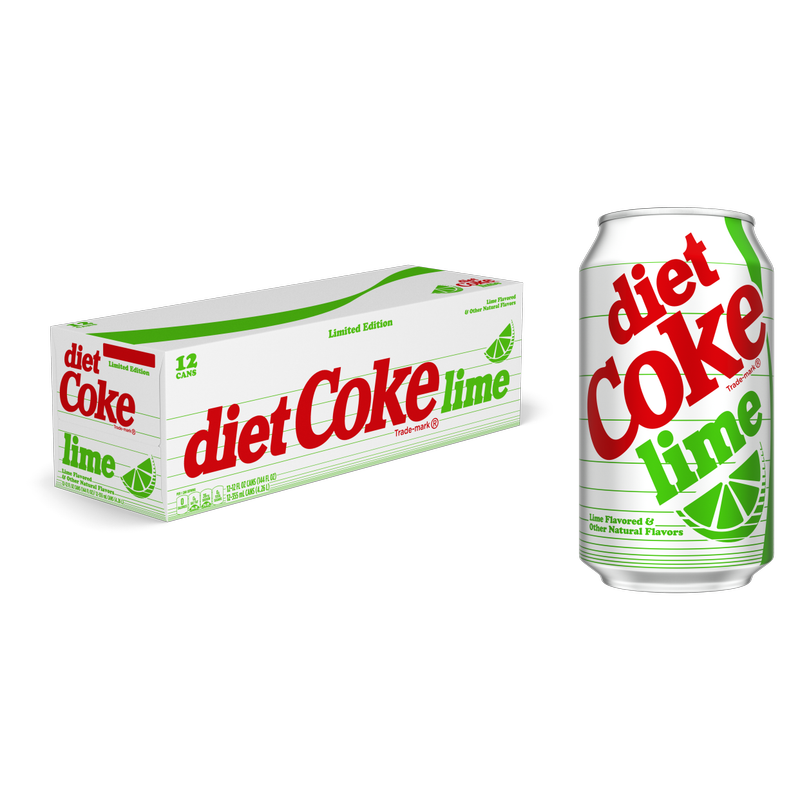 Diet Coke Lime 12pk 12oz Can