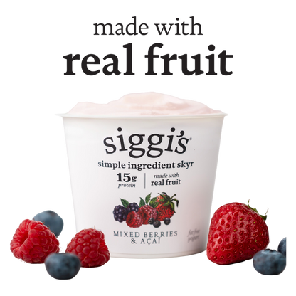 Siggi’s Mixed Berries & Acai Icelandic Skyr Nonfat Yogurt - 5.3oz