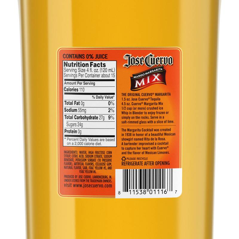 Jose Cuervo Mango Margarita Mix 1.75L Btl