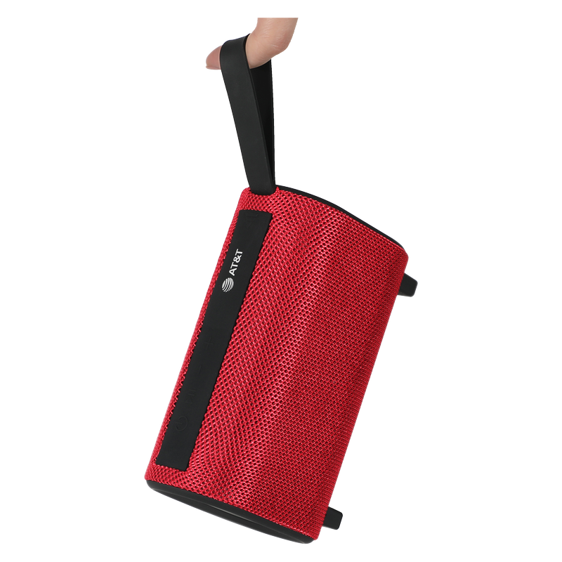 AT&T S30-BLK Red Portable Bluetooth Wireless Speaker
