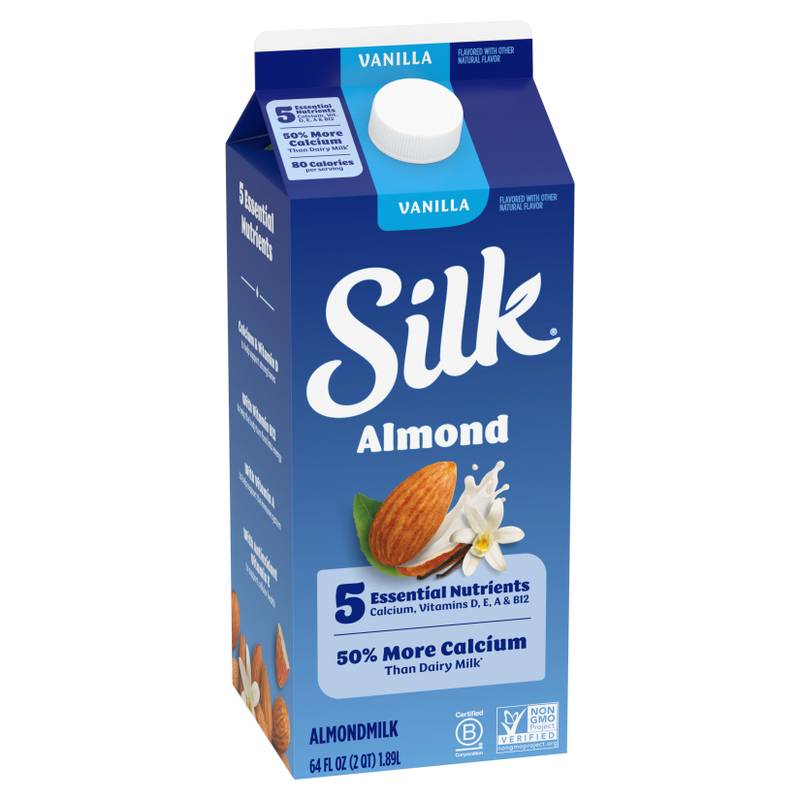 Silk Vanilla Almond Milk 1/2 Gallon