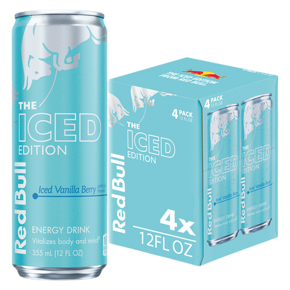Red Bull Iced Vanilla Berry Energy Drink 4pk 12oz Can