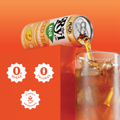 Ryl Peach Tea 16oz Can