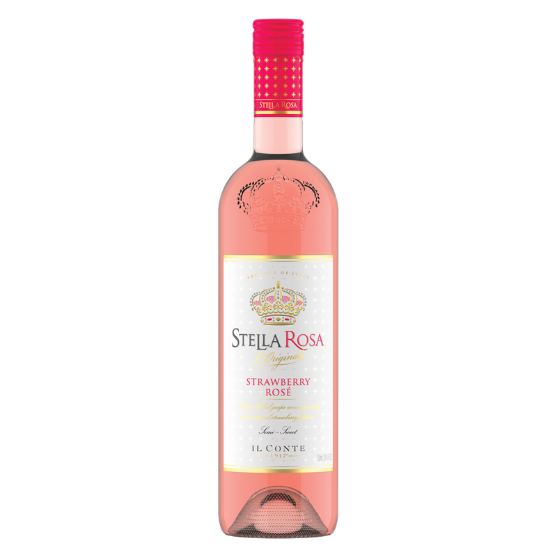 Stella Rosa Strawberry Rose Semi-Sweet Rose Wine 750 ml