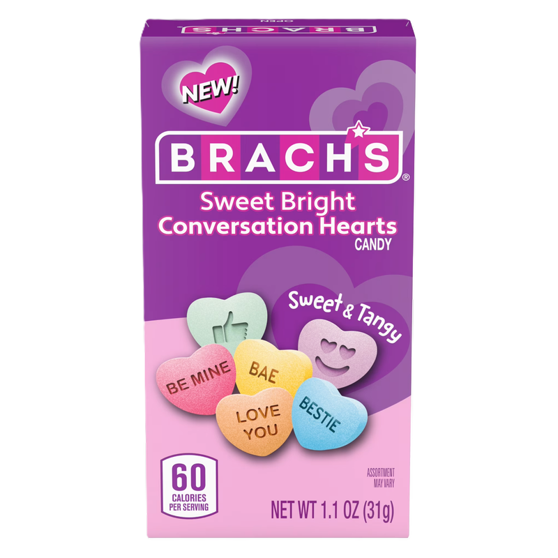 Brach's Sweet Bright Conversation Hearts, 1.1oz