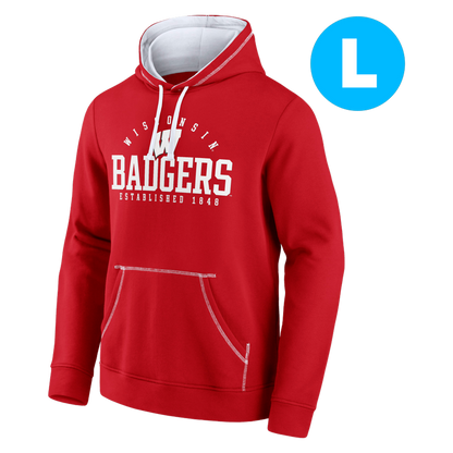 University of Wisconsin Men's Cotton Fleece Sweatshirt- Size Large