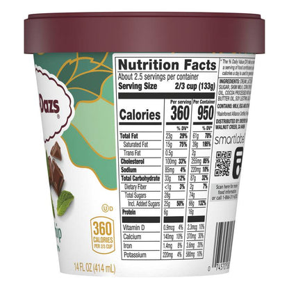 Häagen-Dazs Mint Chip Ice Cream, 14 Oz.