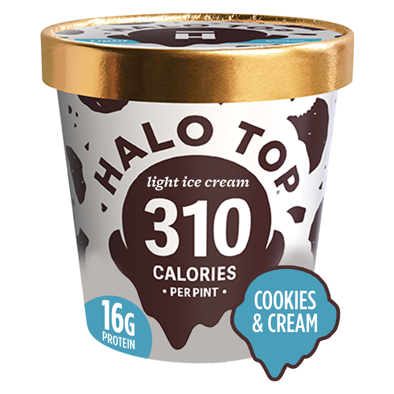 Halo Top Cookies and Cream Ice Cream Pint
