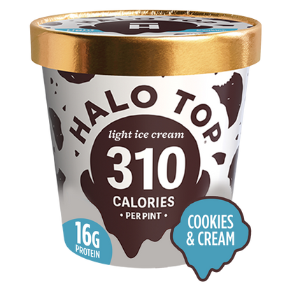 Halo Top Cookies and Cream Ice Cream Pint