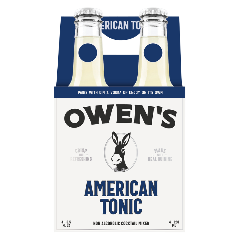 Owen's American Tonic 4pk 250ml Glass Btl - Owen's Craft Mixers