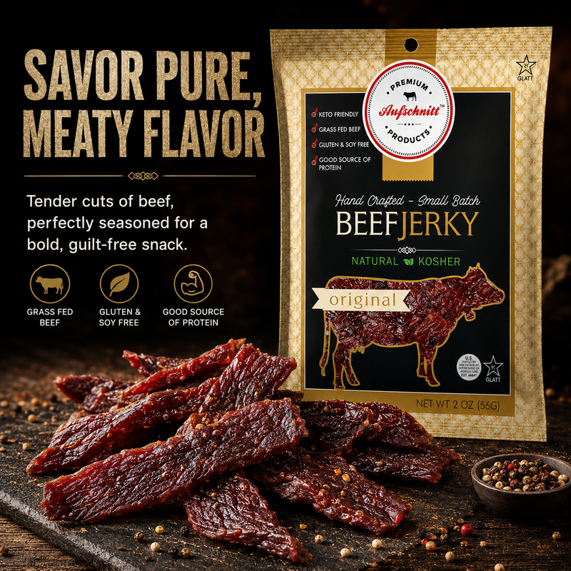 Aufschnitt Kosher Beef Jerky Original, 2oz