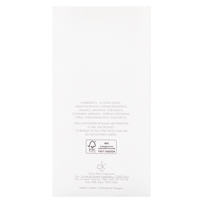 Calvin Klein One Eau de Toilette 6.7oz BevMo