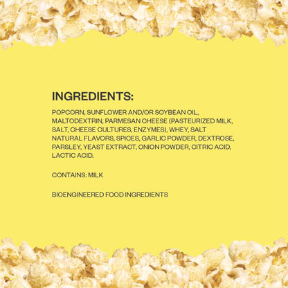 Be Happy Popcorn Parmesan Garlic 5oz