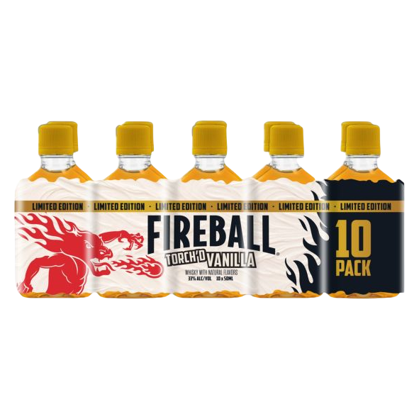 Fireball Vanilla Whiskey 10pk 50ml (66 Proof)