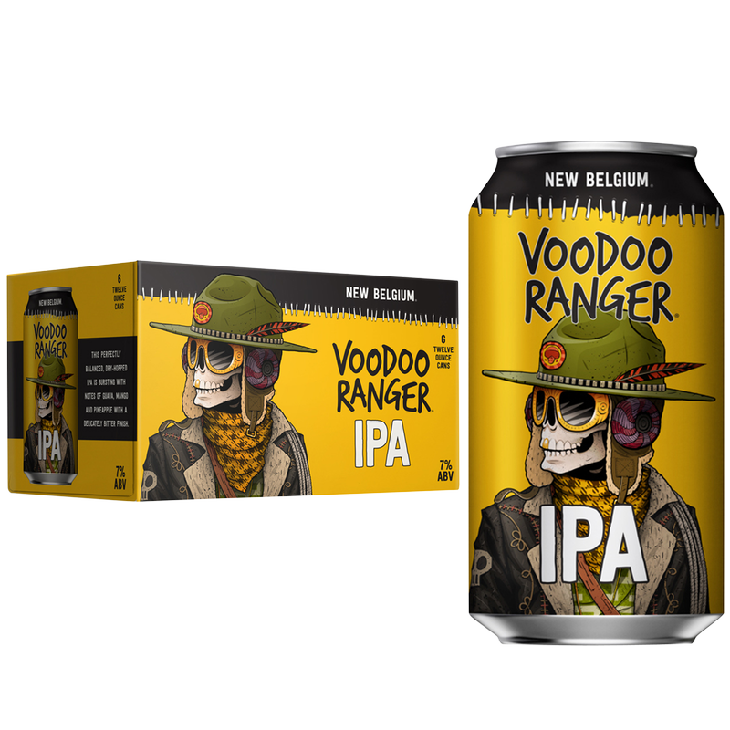 New Belgium Voodoo Ranger IPA 6pk 12oz Can 7.0% ABV - New Belgium – BevMo!