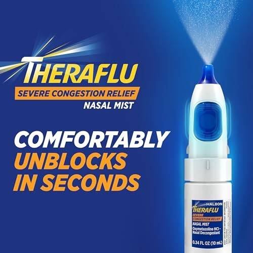 Theraflu Severe Congestion Relief Nasal Mist, 0.34oz