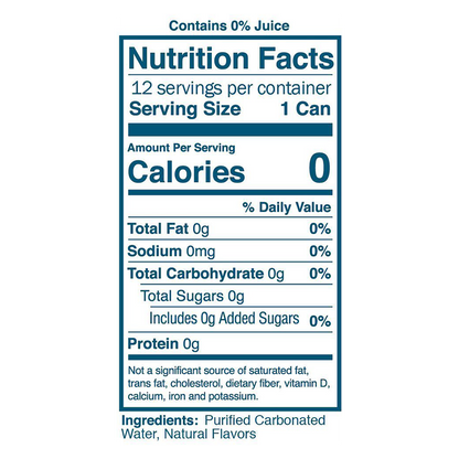Waterloo 12pk Sparkling Raspberry Nectarine Water 12oz Can