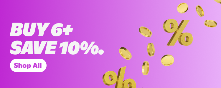 Buy 6+ save 10%. Shop all