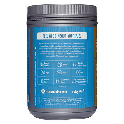 Vital Proteins Performance Vanilla Protein Powder 26.8oz
